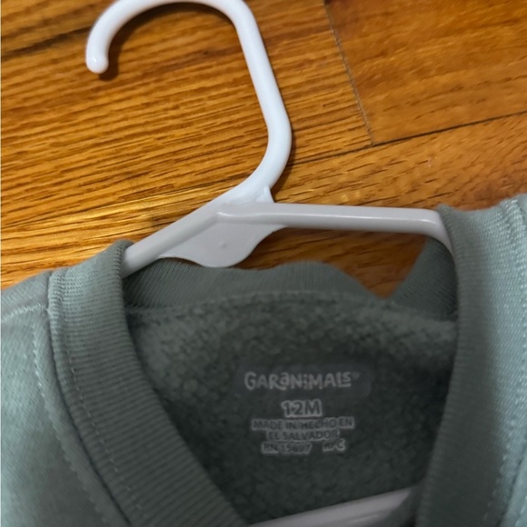 Garanimals Green Crew Neck Sweater with Floral Embroidery - Picture 3 of 3